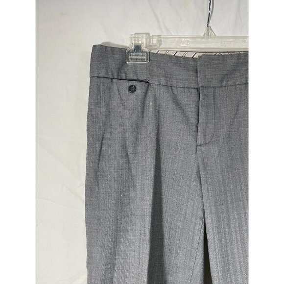 Dockers women's slacks pants size 10 med gray striped hooks zipper READ - Picture 8 of 13